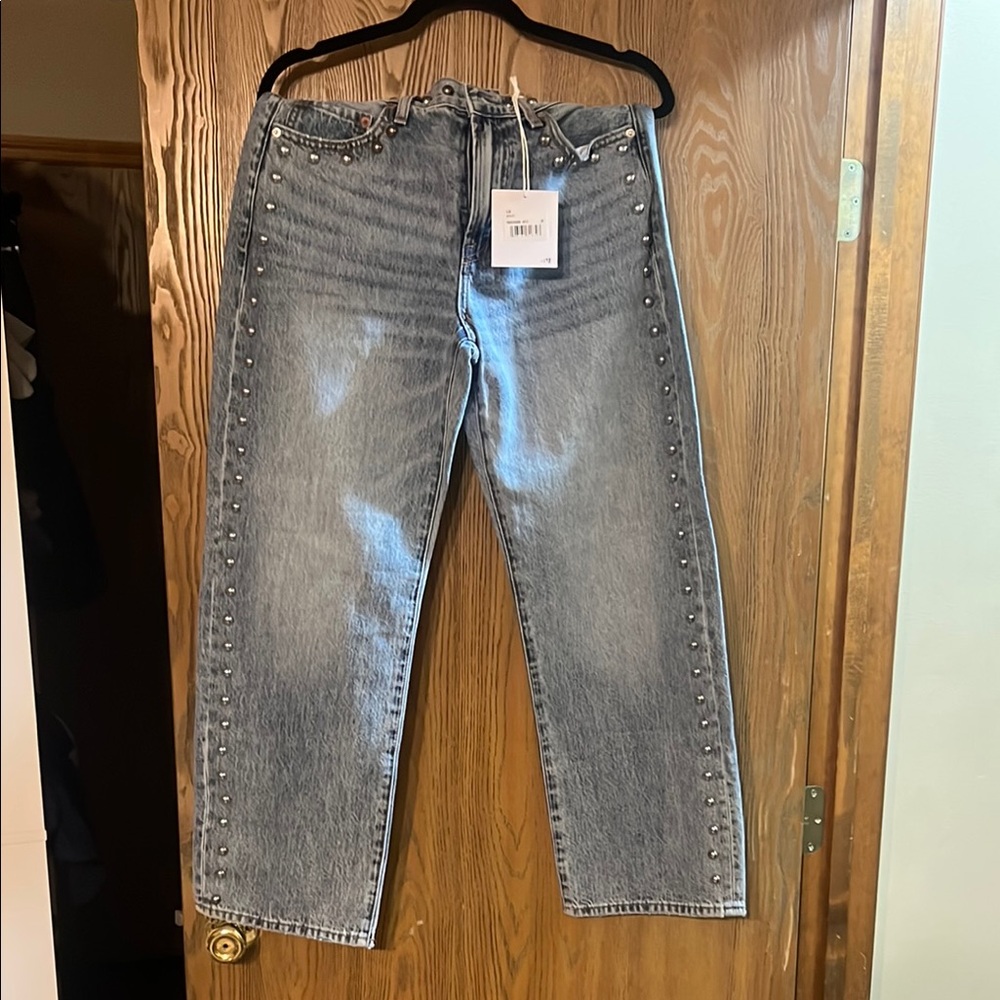 Pistols Studded Blue Jeans nwt never been worn 29/30 inseam